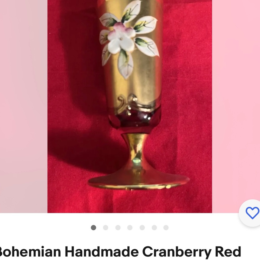 Glassworks cranberry red